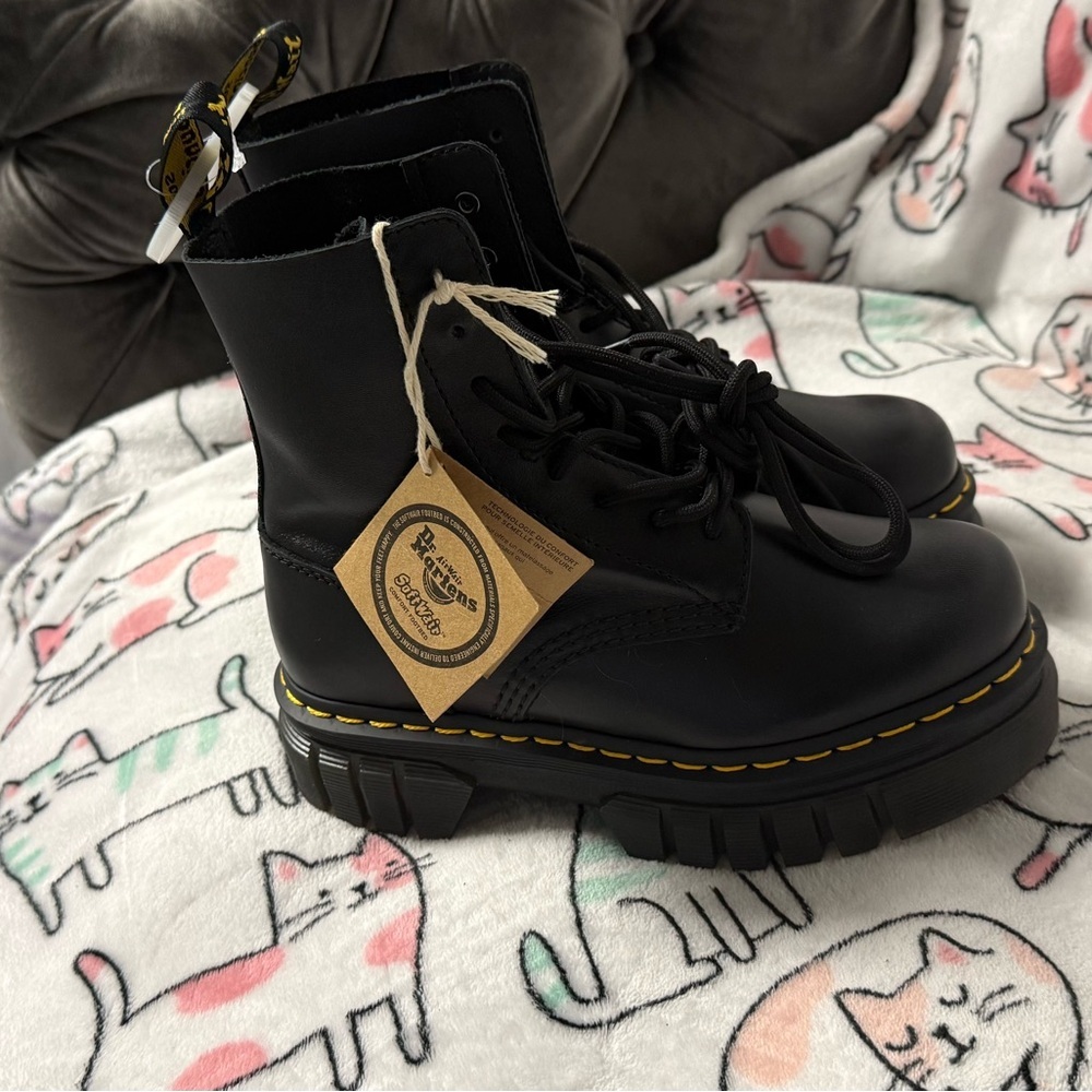 Dr. Martens Black Chunky Sole Boots - Picture 16 of 16